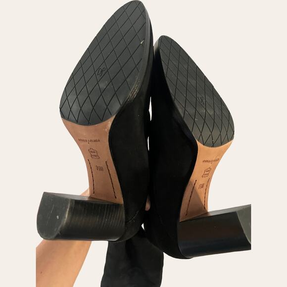 Donald Pliner NEW Joan Suede Thigh High Heel Boots Size 7.5 - Picture 5 of 7